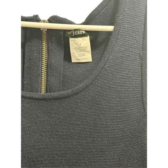 Women’s Navy Blue J. crew Merino Wool Blend Dress Sz.6 - Picture 3 of 3